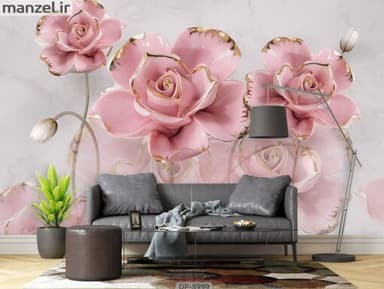 پوستر دیواری طرح گل رز 3999-DP