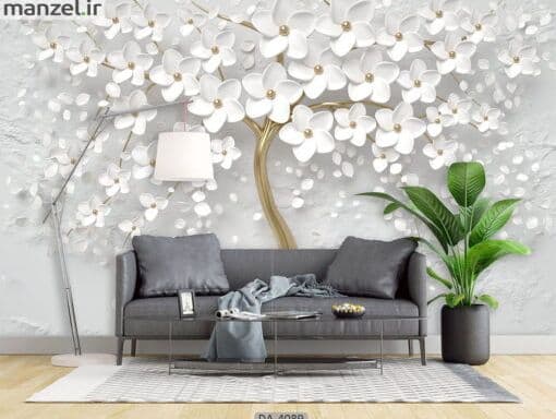 پوستر دیواری طرح گل فانتزی 4089-DA