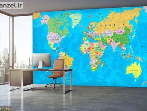 پوستر دیواری نقشه جهان DP-1934
